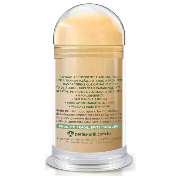 Desodorante Cristal Natural Extrato de Curcumina (60g)