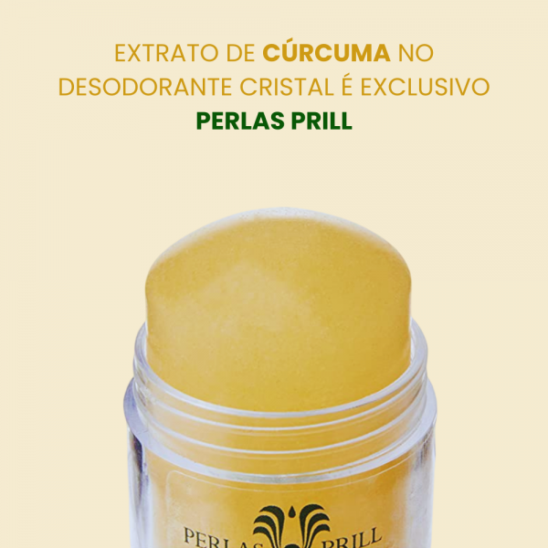 Desodorante Cristal Natural Extrato de Curcumina (60g)