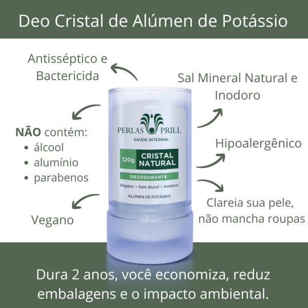 Desodorante Cristal Natural Neutro (120g)