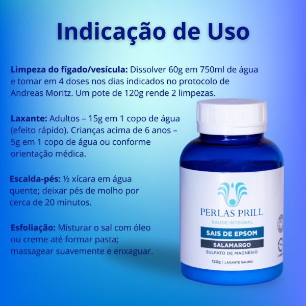 Kit Ácido Málico + Sais de Epsom Para Limpeza do Fígado