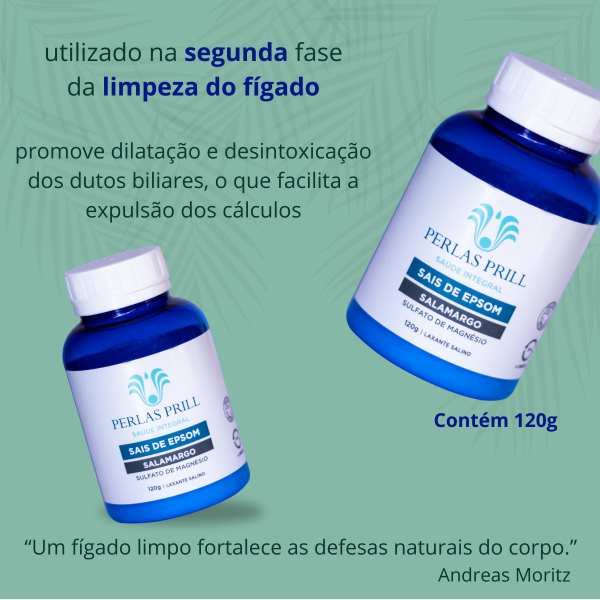 Kit Ácido Málico + Sais de Epsom Para Limpeza do Fígado