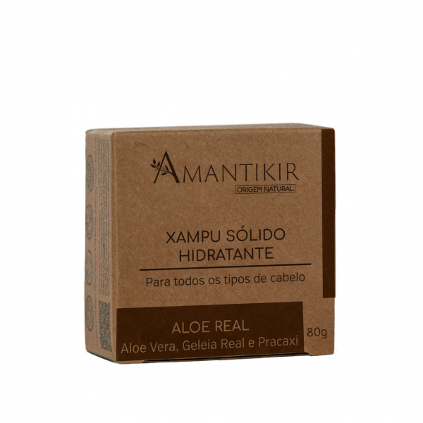 Xampu Sólido Hidratante - Aloe Real (80g)