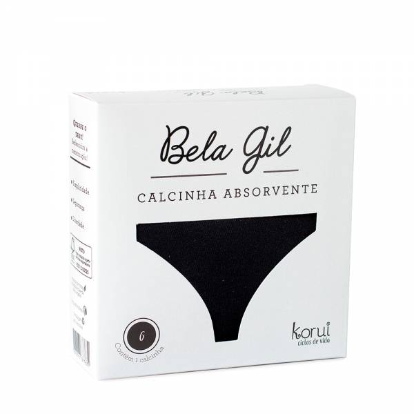 Calcinha Absorvente Bela Gil - Preta M