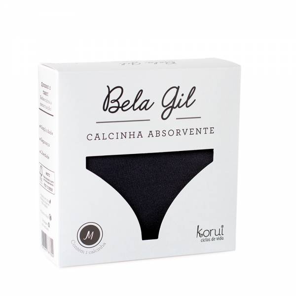 Calcinha Absorvente Bela Gil - Preta M