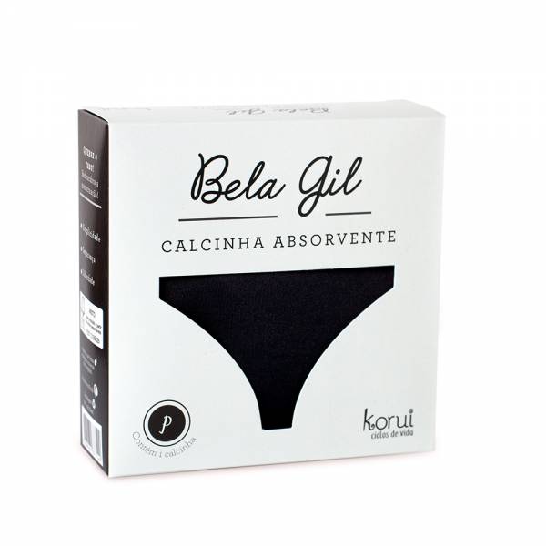 Calcinha Absorvente Bela Gil - Preta M