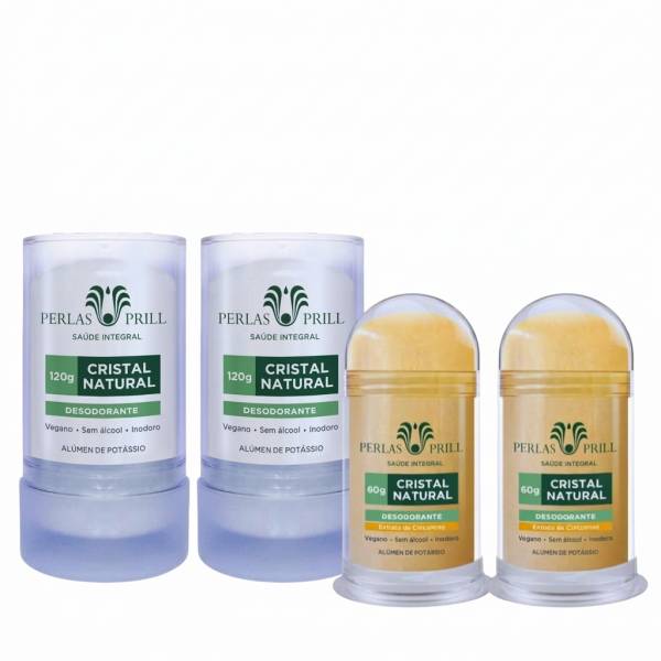Kit  Vitalidade - 2 Desodorantes 120g + 2 Curcumina 60g