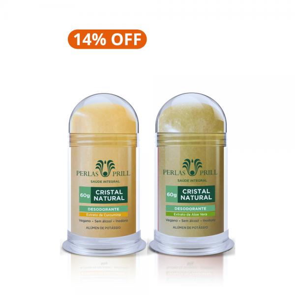 Desodorante Curcumina 60g + Aloe Vera 60g