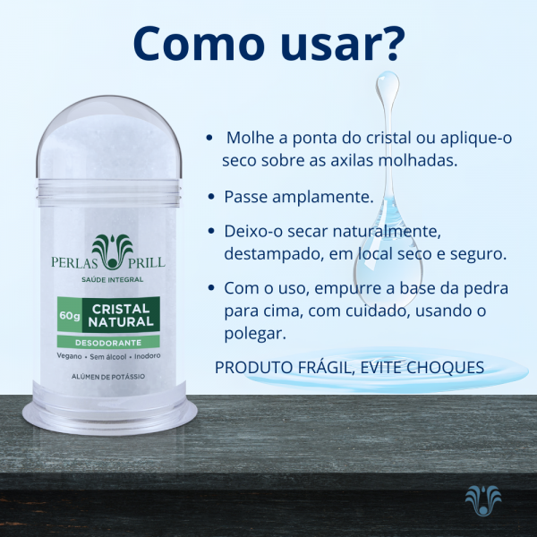 Desodorante Cristal Natural Neutro (60g)